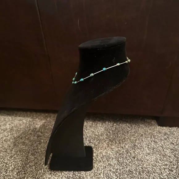 Hand Crafted “One of a Kind” Turquoise & Sterling Silver Necklace. - Picture 2 of 3